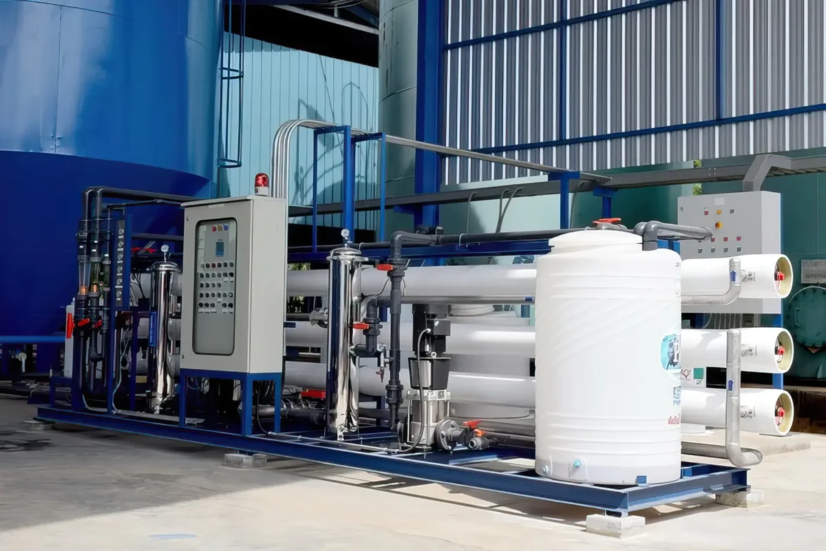 Emotron variable frequency drives installed for pump motor control at a reverse osmosis plant